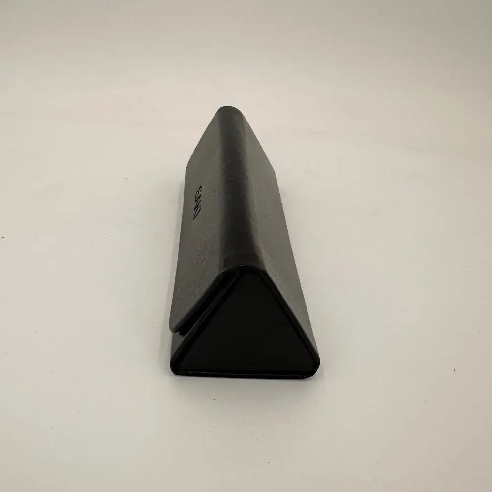 Saki Black Leather Sunglasses Eyeglasses Case